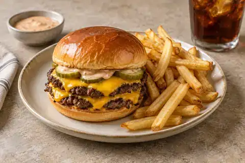 Double Smash Cheeseburger