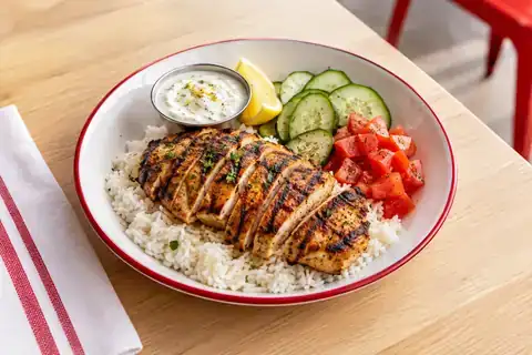 Grilled Chicken Rice Plate